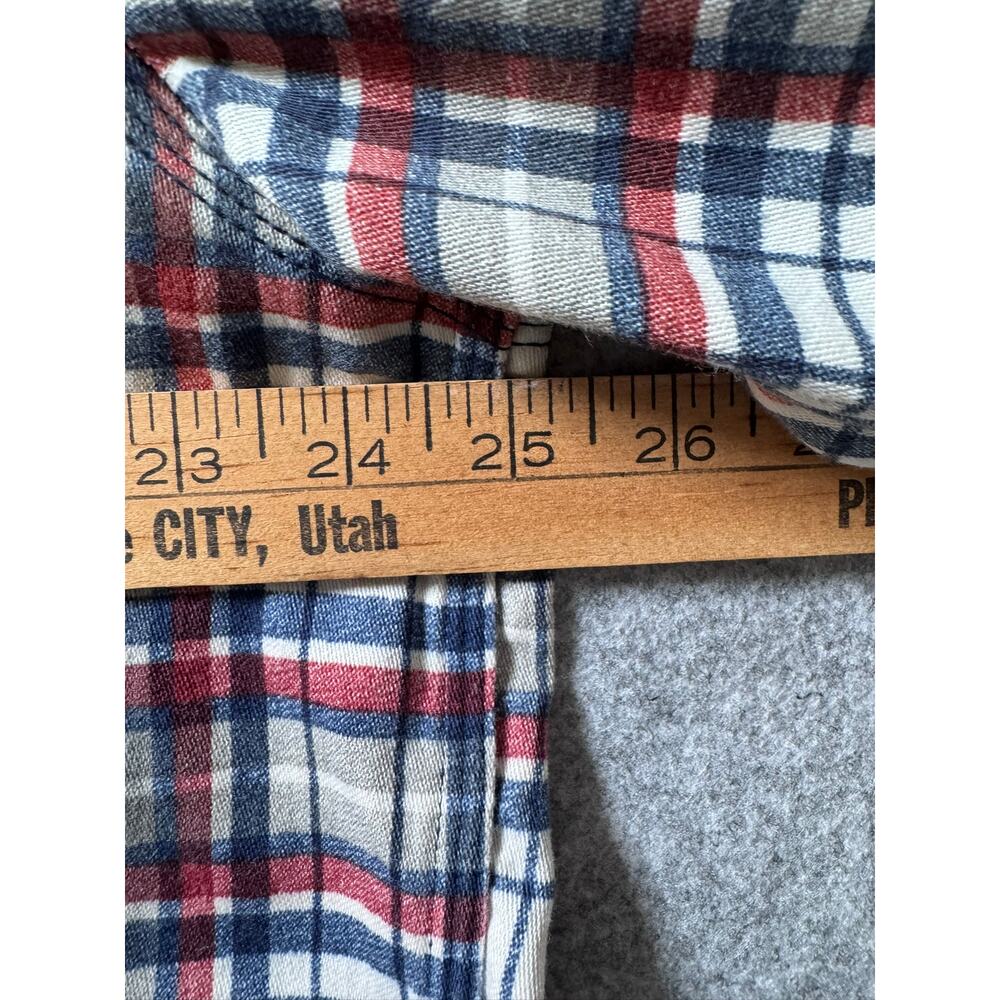 Carhartt FR Flame Resistant Plaid Work Shirt Large CAT 2 Western Snap - Picture 8 of 9